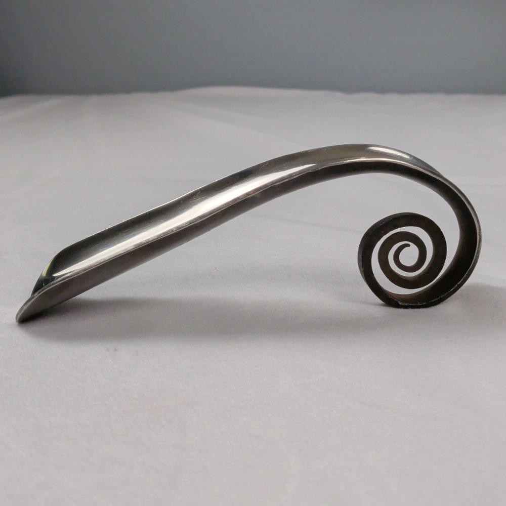 Vintage 1992 Michael Aram Hand Forged Spiral Shoehorn Rare Signed Early Piece